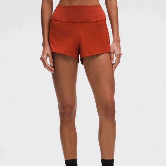 lululemon athletica Pants - Lululemon Speed Up High Rise Women's Rust 2.5” Shorts Size M NWOT
